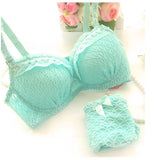 Cup Padded Lace Sheer Bra