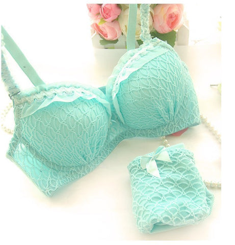 Cup Padded Lace Sheer Bra