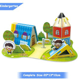 Kid Early learning Castle Construction